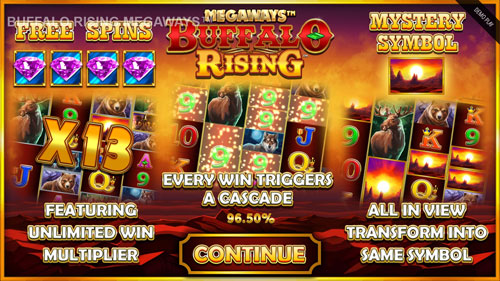 Buffalo Rising Megaways Slot Features